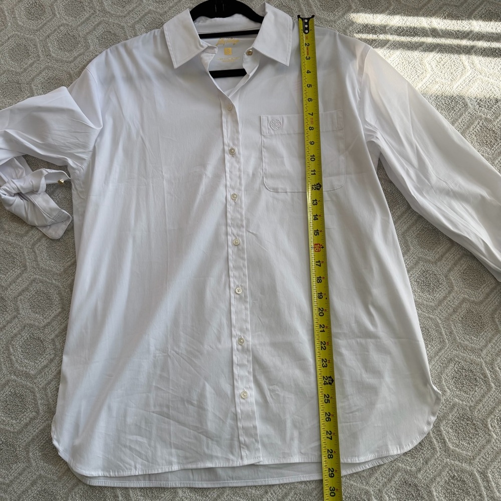 Lilly Pulitzer Relaxed Lilly Shirt Resort White Size Small NWT - Picture 12 of 16